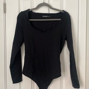 Black Long Sleeve Bodysuit by Abercrombie & Fitch